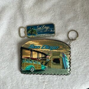 San Diego Bundle - Change Purse and Magnetic Bottle Opener
